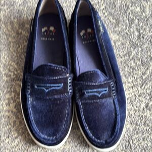 Cole Haan Blue Velvet Loafers in 8.5